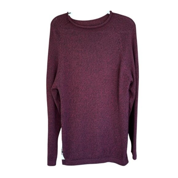 Paka The Cusco Alpaca Wool Sweater Burgundy Red Size Large Handmade in Peru - Picture 2 of 12